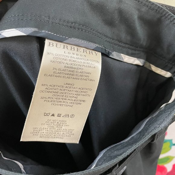 Burberry Black Pencil Skirt With Belt (10/M) - Picture 12 of 14